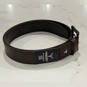 American Bison 100% Genuine Top Grain Brown Leather Belt Men’s Size 36 NWT